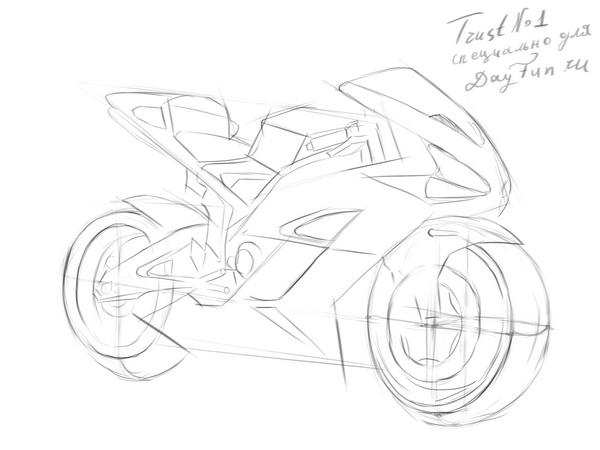 Этап 1: Изображение мотоцикла
